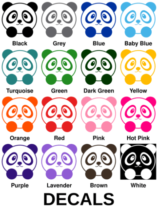 Sweet Little Panda Decals